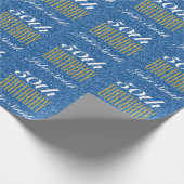 50. Glitzer Wrapping Paper oder Ihre Altersvorwahl Geschenkpapier (Ecke)