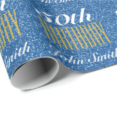 50. Glitzer Wrapping Paper oder Ihre Altersvorwahl Geschenkpapier (Rolleneckpunkt)