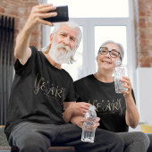 50. Gold Black Wedding Anniversary-Geschenk T-Shirt