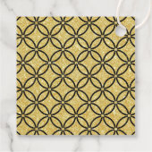 50. Gold Couple Wedding Anniversary Glitzer Geschenkanhänger (Rückseite)