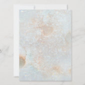 50. Gold Glitzer Hochzeit Jubiläum Eleganter Chic Einladung (Rückseite)