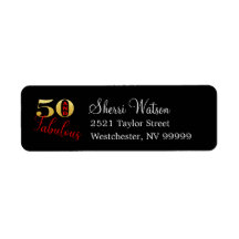 50 Gold Glitzer rot und schwarz