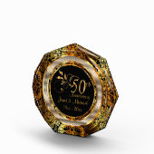 50. Gold Paisley Hochzeitstag Fotoblock (Rechts)