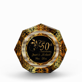 50. Gold Paisley Hochzeitstag Fotoblock