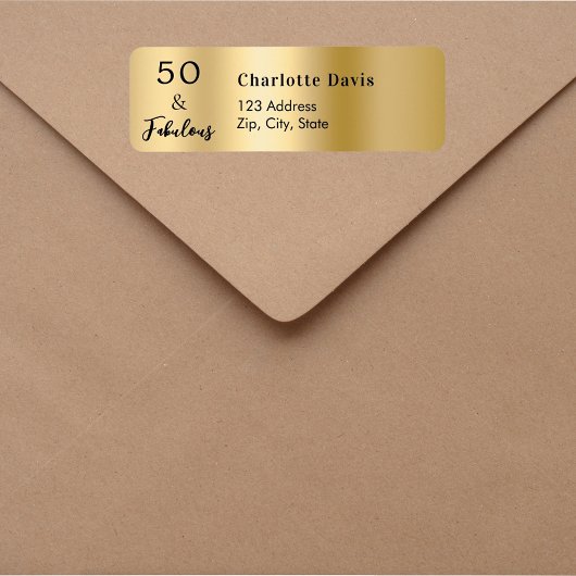 50 Gold-Rücksendeadresse