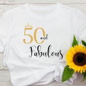 50 Gold und Black T - Shirt