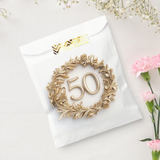 50 Gold und Gold Geschenktütchen (Versiegelt)