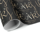 50. Gold Wedding Anniversary-Geschenk Geschenkpapier (Rolleneckpunkt)