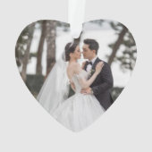 50. 💞 Gold Wedding Jubiläum Ornament (Rückseite)