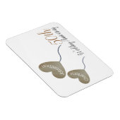 50. Goldblase zum Hochzeitstag Magnet (Rechte Seite)