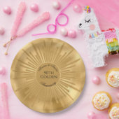 50. GOLDEN Hochzeitstag Pappteller (Party)