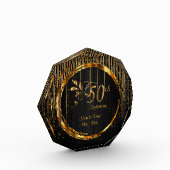 50. Golden Star Light Wedding Jubiläum Fotoblock (Links)