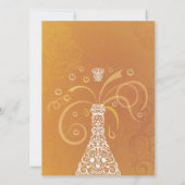 50 Golden Years Champagne Celebration Einladung (Rückseite)