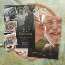 50. goldene Hochzeit 5 Foto-Collage