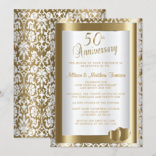 50. goldene Hochzeit   DIY Text Einladung