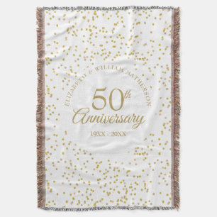 50. goldene Hochzeit Goldstaub-Konfetti Decke