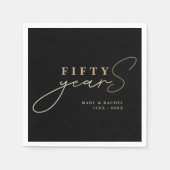 50. goldene Hochzeit Serviette (Vorderseite)