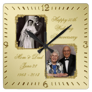 Einladungskarte Goldhochzeit