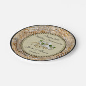 50. Goldene Hochzeitspulplatte Pappteller (Schrägansicht)