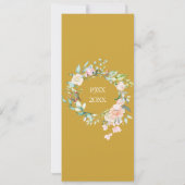 50. Goldene Hochzeitssaison - Blumengarten Einladung (Rückseite)