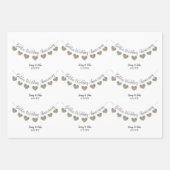 50. Goldene Hochzeitssandlung Geschenkpapier Set (Vorderseite 3)