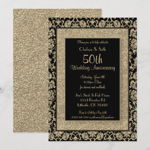 50. goldene Hochzeitstag Einladung