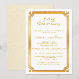 50. goldene Hochzeitstag Einladung