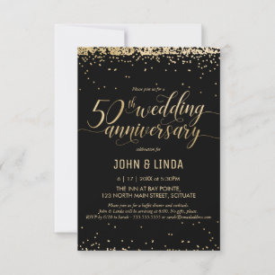 50. goldene Hochzeitstag-Party Einladung