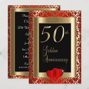 50. goldene Hochzeitstage Einladung