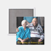 50 Goldene Jahre feiern Magnet (Vorderseite/Rückseite)