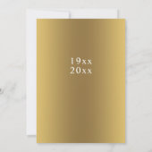 50. Goldene Jubiläumskarte Save the Date (Rückseite)