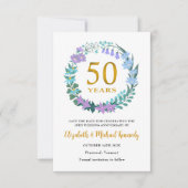 50. Goldene Jubiläumskarte Save the Date (Vorderseite)