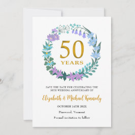 50. Goldene Jubiläumskarte Save the Date