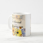 50. Goldener Hochzeitstag Kaffeetasse (Vorderseite Links)