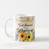 50. Goldener Hochzeitstag Kaffeetasse (Links)