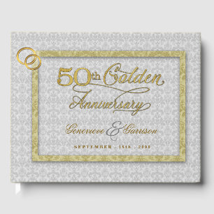 50. Goldener Hochzeitstag mit Silberner Foto Gästebuch