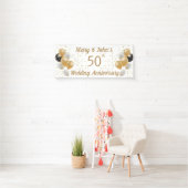 50. Goldener Hochzeitstag, Paarname Banner (Insitu)