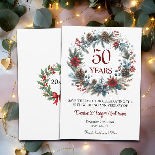 50. Goldener Hochzeitstag Winter Save The Date