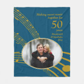 50. Goldenes Hochzeitjubiläum - SWEET MUSIK Fleecedecke (Vorderseite)