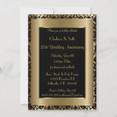 50. Goldenes Hochzeitsszenario Einladung (Rückseite)