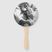 50. Goldenes Hochzeitsszenario Rose Foto Fächer (Rückseite)