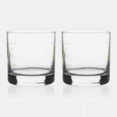 50. Goldenes Hochzeitsszenario Whiskyglas (Links)