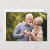 50. Goldenes Hochzeitstag 2 Foto Einladung (Rückseite)