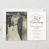 50. Goldenes Hochzeitstag 2 Foto Save The Date (Vorderseite)
