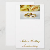 50. Goldenes Hochzeitstag Briefpapier (Vorne/Hinten)