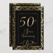 50. Goldenes Hochzeitstag| DIREKT Einladung (Vorne/Hinten)