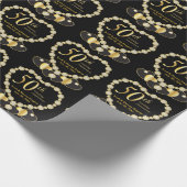 *50. Goldenes Hochzeitstag | DIY Name & Date Geschenkpapier (Ecke)