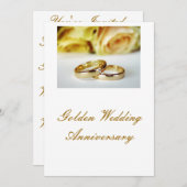 50. Goldenes Hochzeitstag Einladung (Vorne/Hinten)