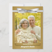 50. Goldenes Hochzeitstag-Foto Einladung (Vorderseite)