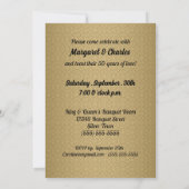 50. Goldenes Hochzeitstag-Foto Einladung (Rückseite)